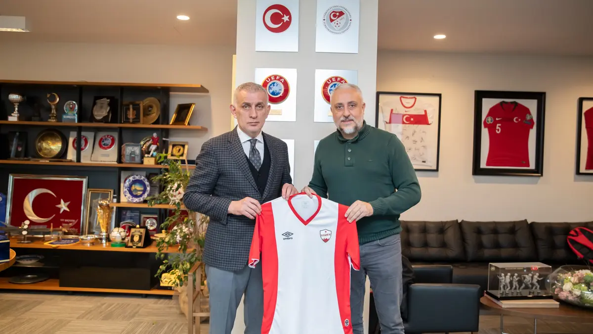 Arif Osman Gençtürk'ün TFF ziyareti