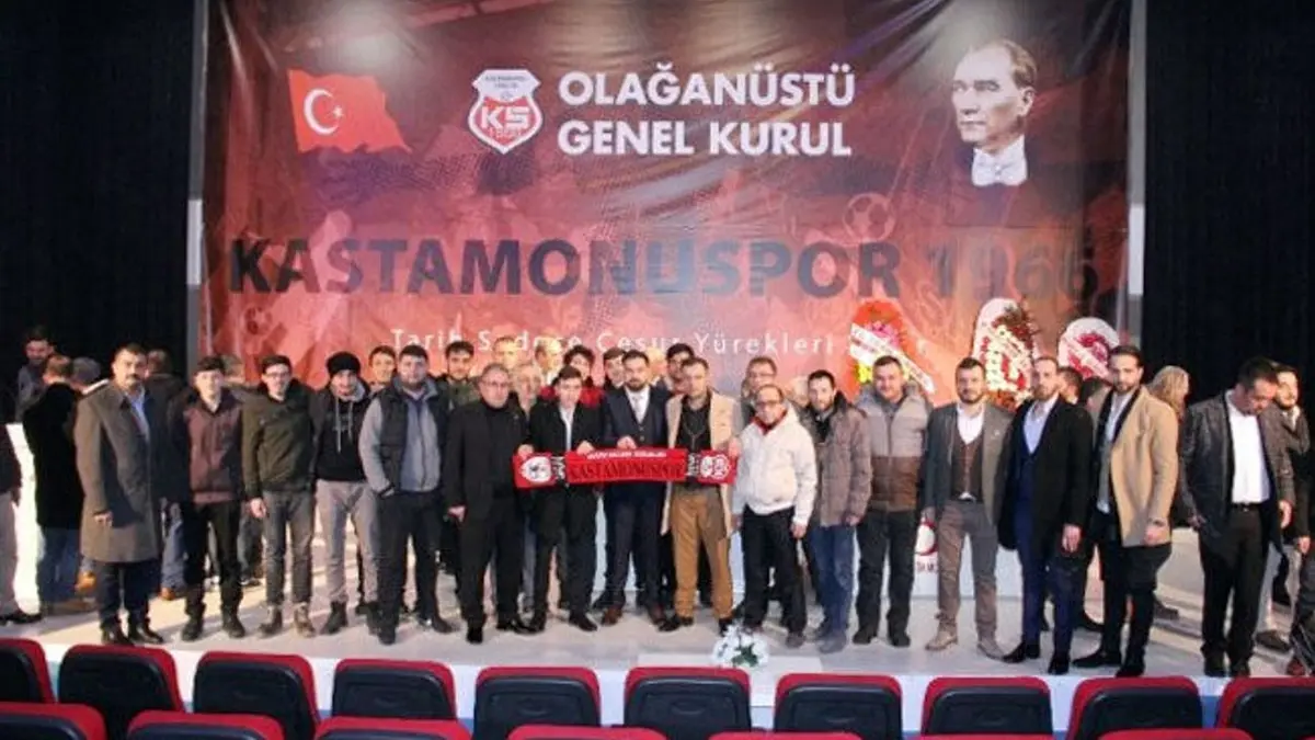 Erkan Ahmet Özcan'ın seçildiği Kastamonuspor olağan genel kurulu